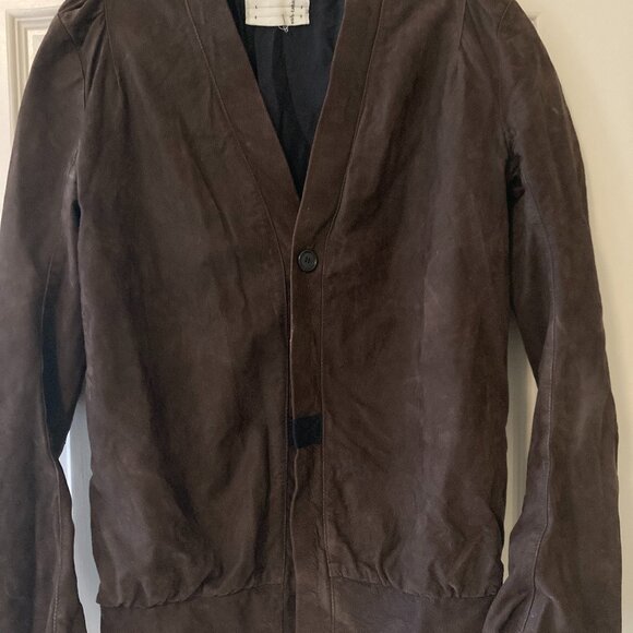 Leather Sued Jacket - Picture 1 of 3